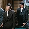 DeForest Kelley, Cameron Mitchell, Robert Ryan, and Robert Stack in House of Bamboo (1955)