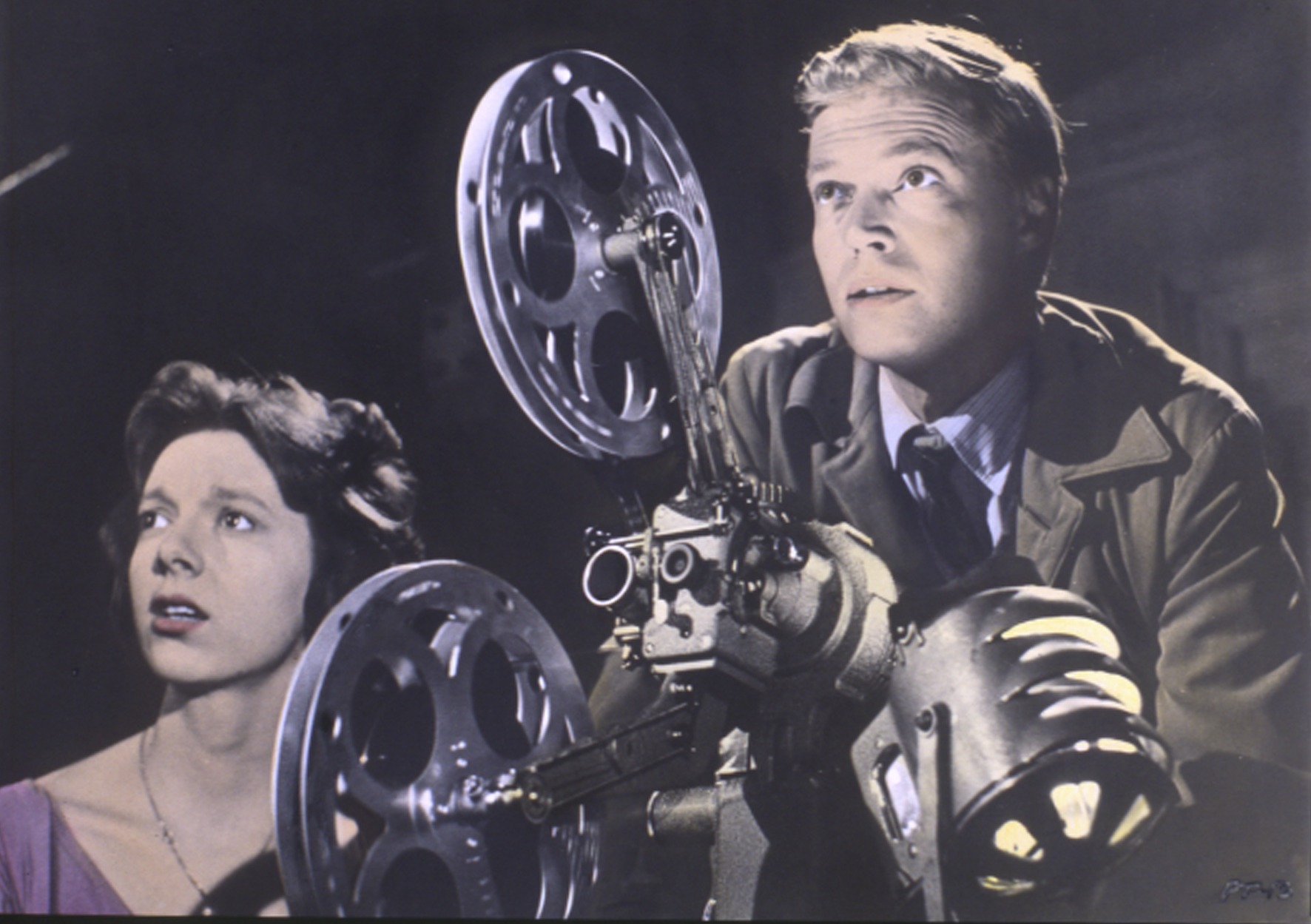 Karlheinz Böhm and Anna Massey in Peeping Tom (1960)