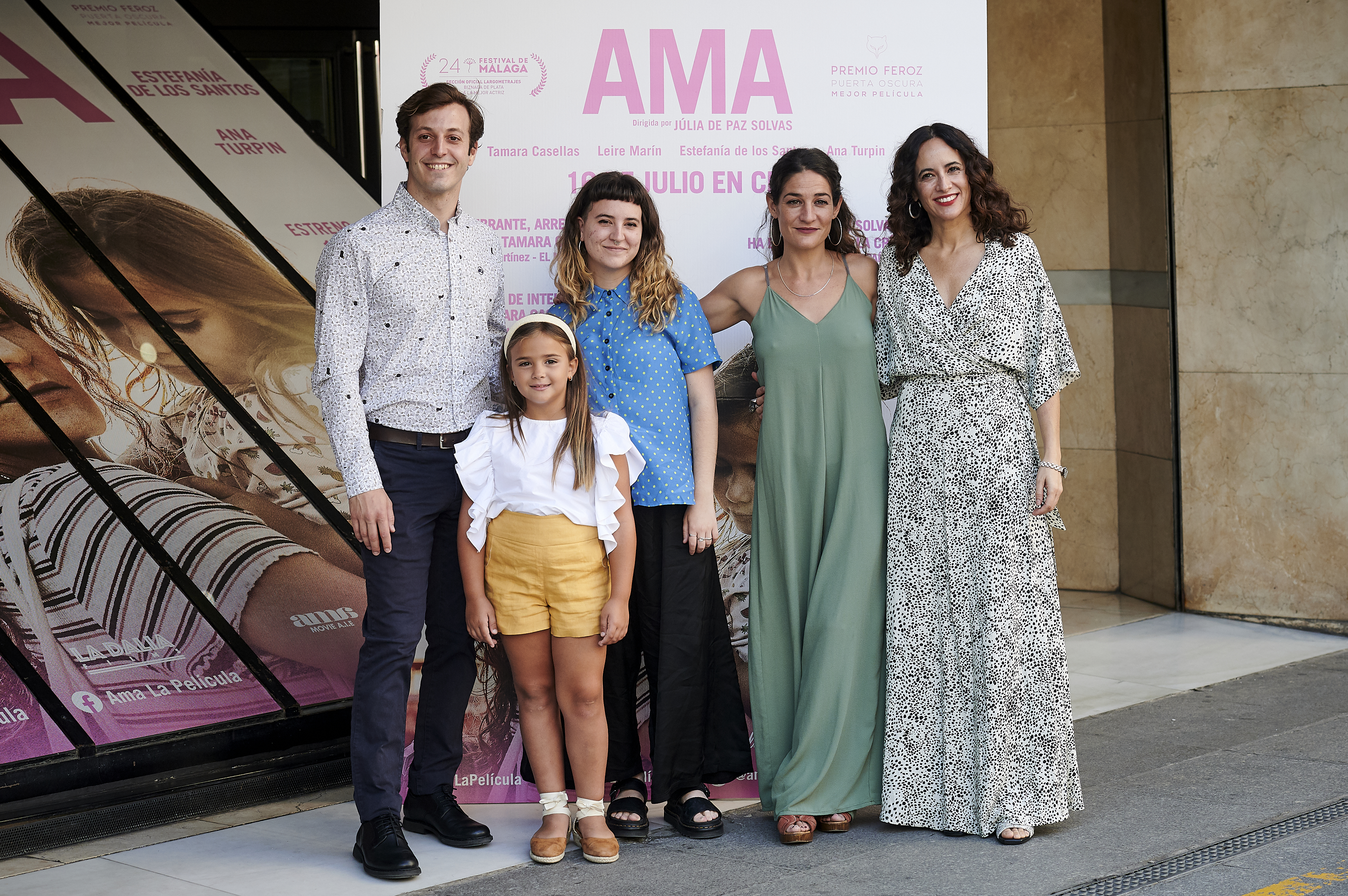 Leire Marín Vara, Ana Turpin, Pablo Gómez-Pando, and Tamara Casellas at an event for Ama (2021)