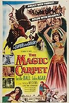 John Agar, Lucille Ball, and Patricia Medina in The Magic Carpet (1951)