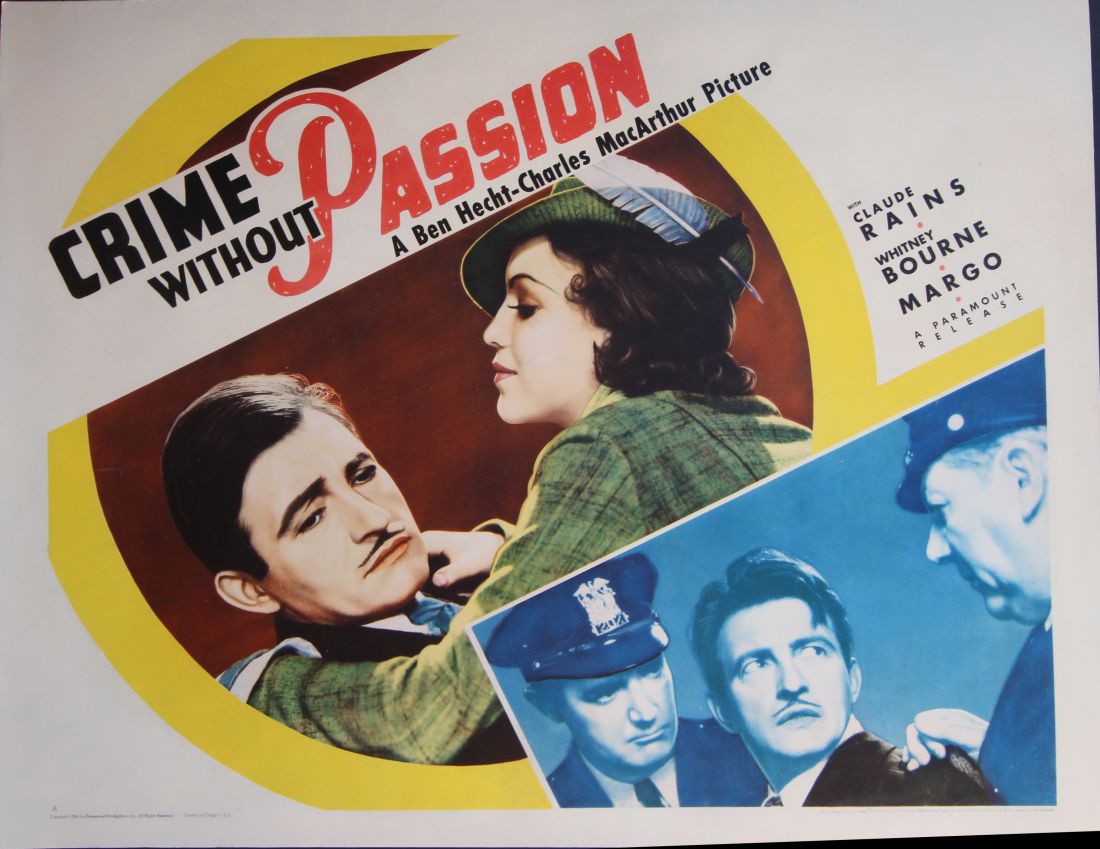 Claude Rains, Charles Kennedy, and Margo in Crime Without Passion (1934)