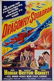 Bruce Bennett, Barbara Britton, and John Hodiak in Dragonfly Squadron (1953)