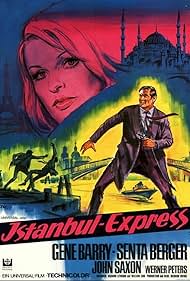 Senta Berger and Gene Barry in Istanbul Express (1968)