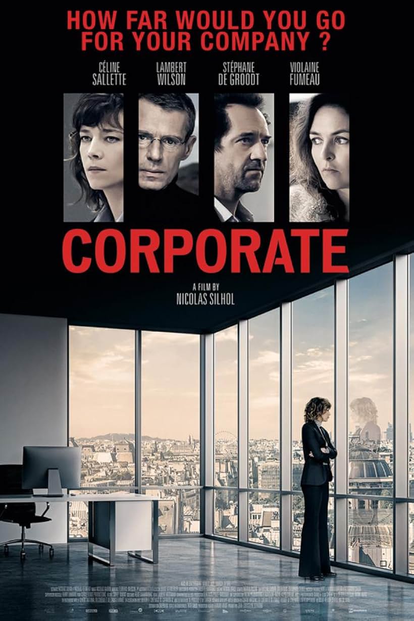 Lambert Wilson, Stéphane De Groodt, Violaine Fumeau, and Céline Sallette in Corporate (2017)