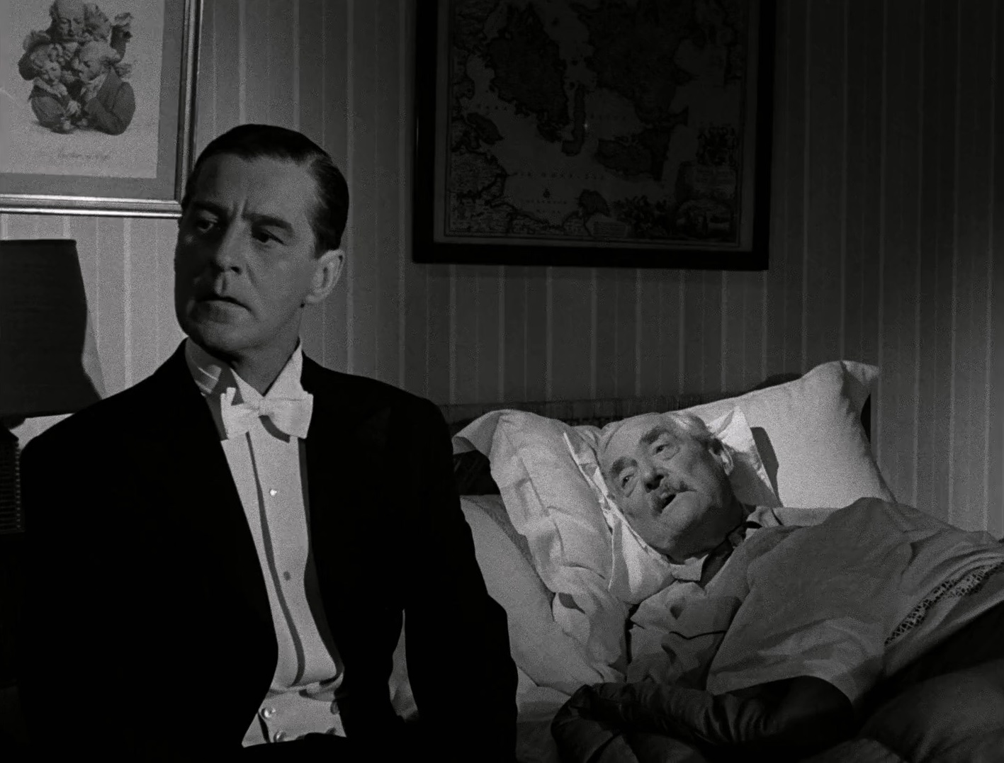 Gunnar Björnstrand and Victor Sjöström in Wild Strawberries (1957)