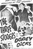 Moe Howard, Larry Fine, Shemp Howard, and Christine McIntyre in Dopey Dicks (1950)