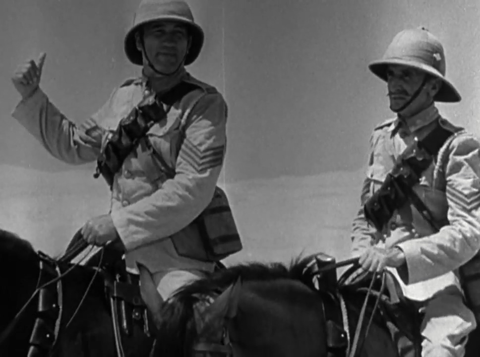 Brandon Hurst and Victor McLaglen in The Lost Patrol (1934)