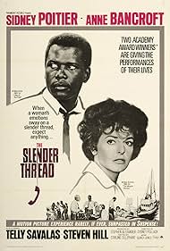 Anne Bancroft and Sidney Poitier in The Slender Thread (1965)