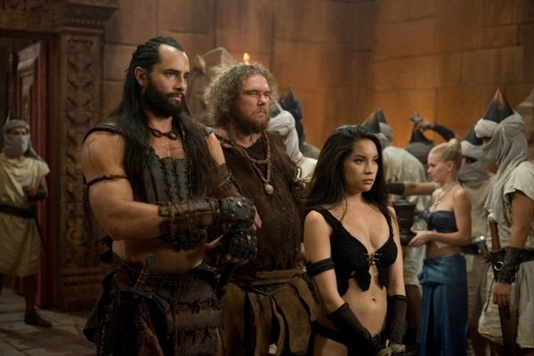 Victor Webster, Bostin Christopher, and Krystal Vee in The Scorpion King 3: Battle for Redemption (2012)