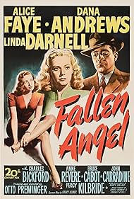 Dana Andrews, Linda Darnell, and Alice Faye in Fallen Angel (1945)