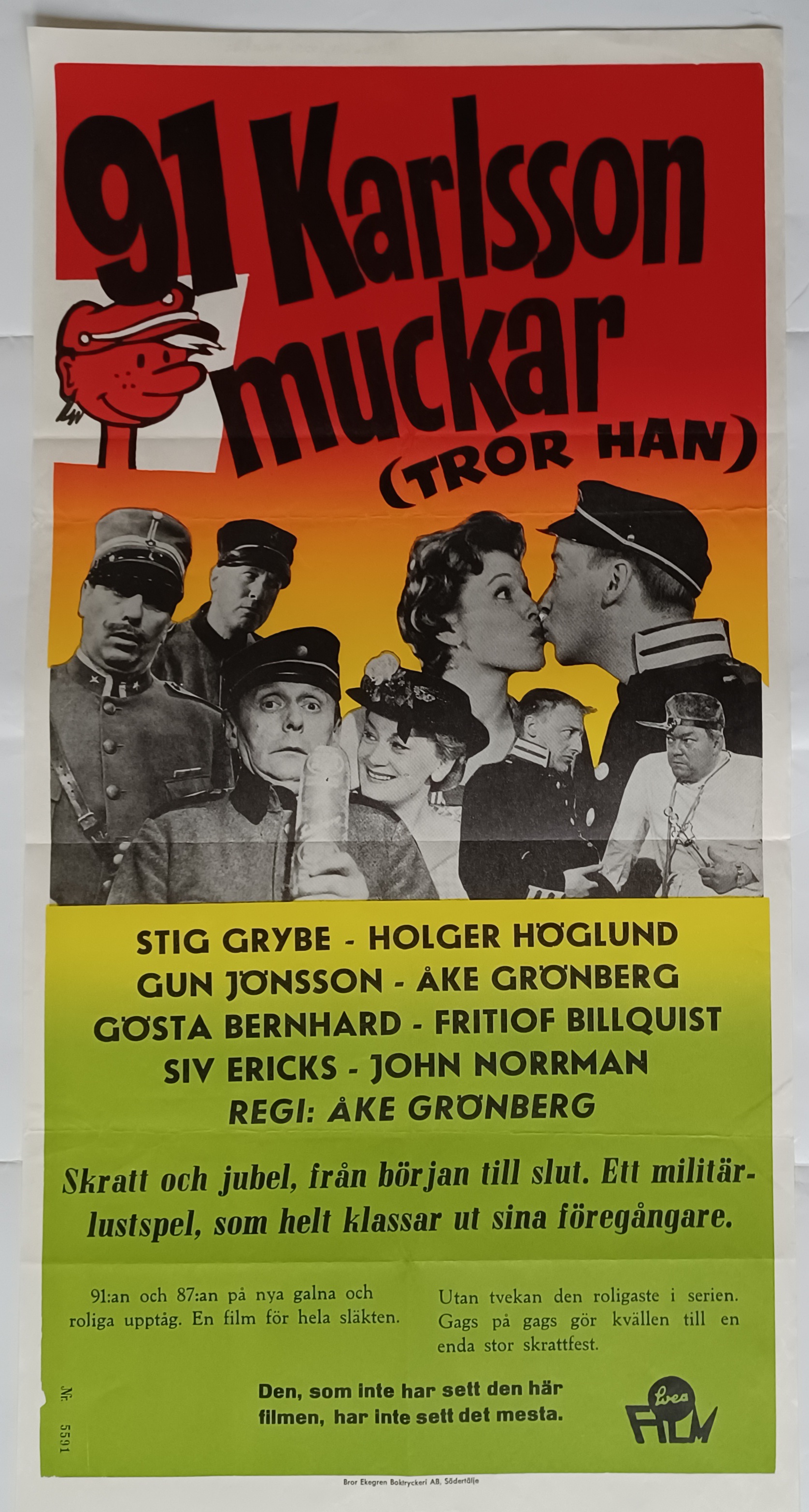 91:an Karlsson muckar (tror han) (1959)