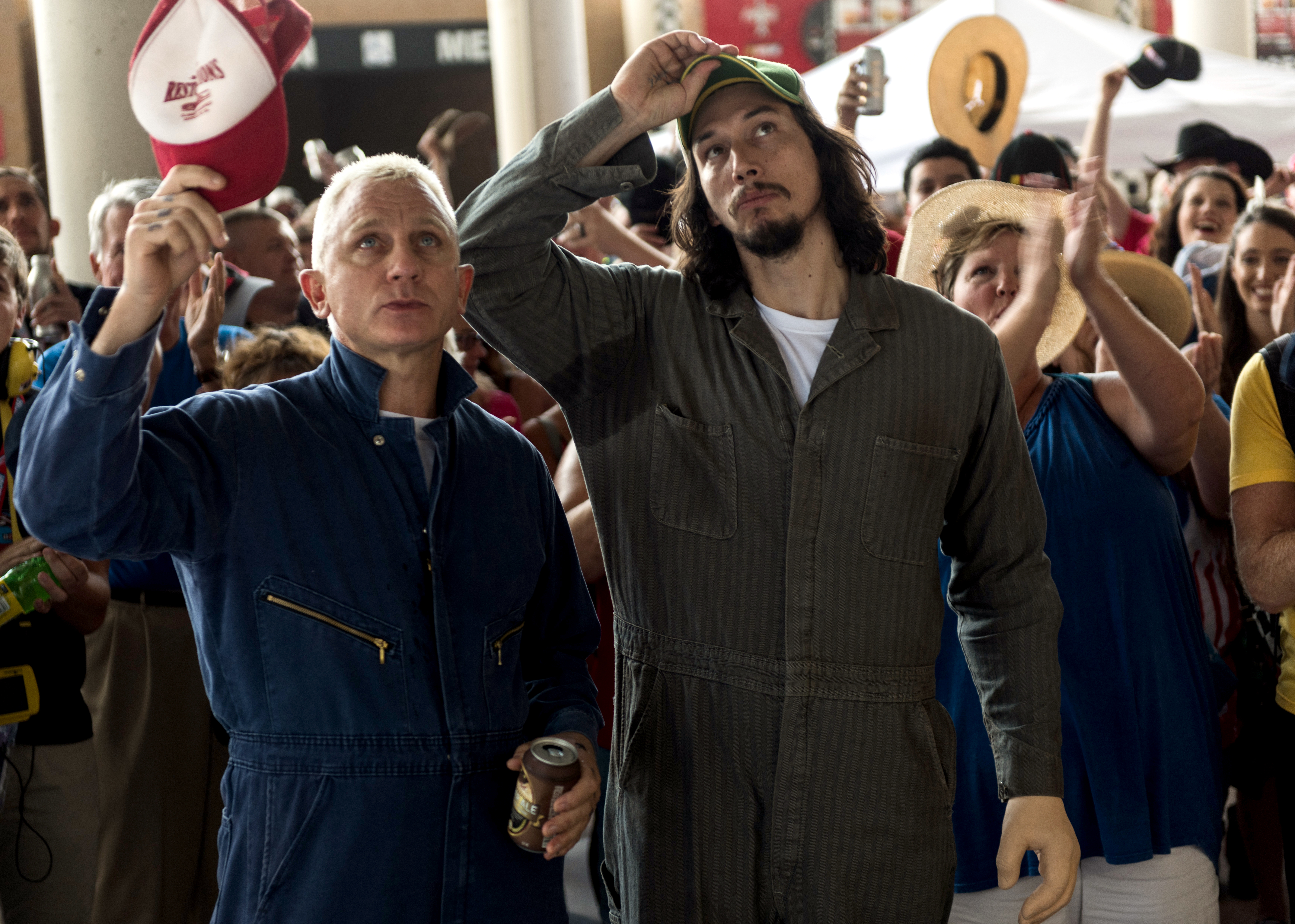 Daniel Craig and Adam Driver in Logan Lucky (2017)