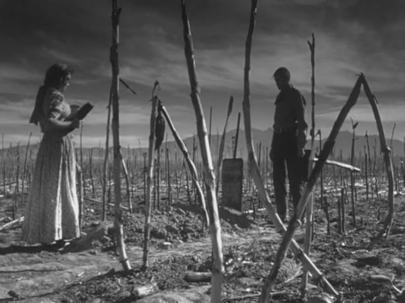 Gary Cooper and Doris Davenport in The Westerner (1940)