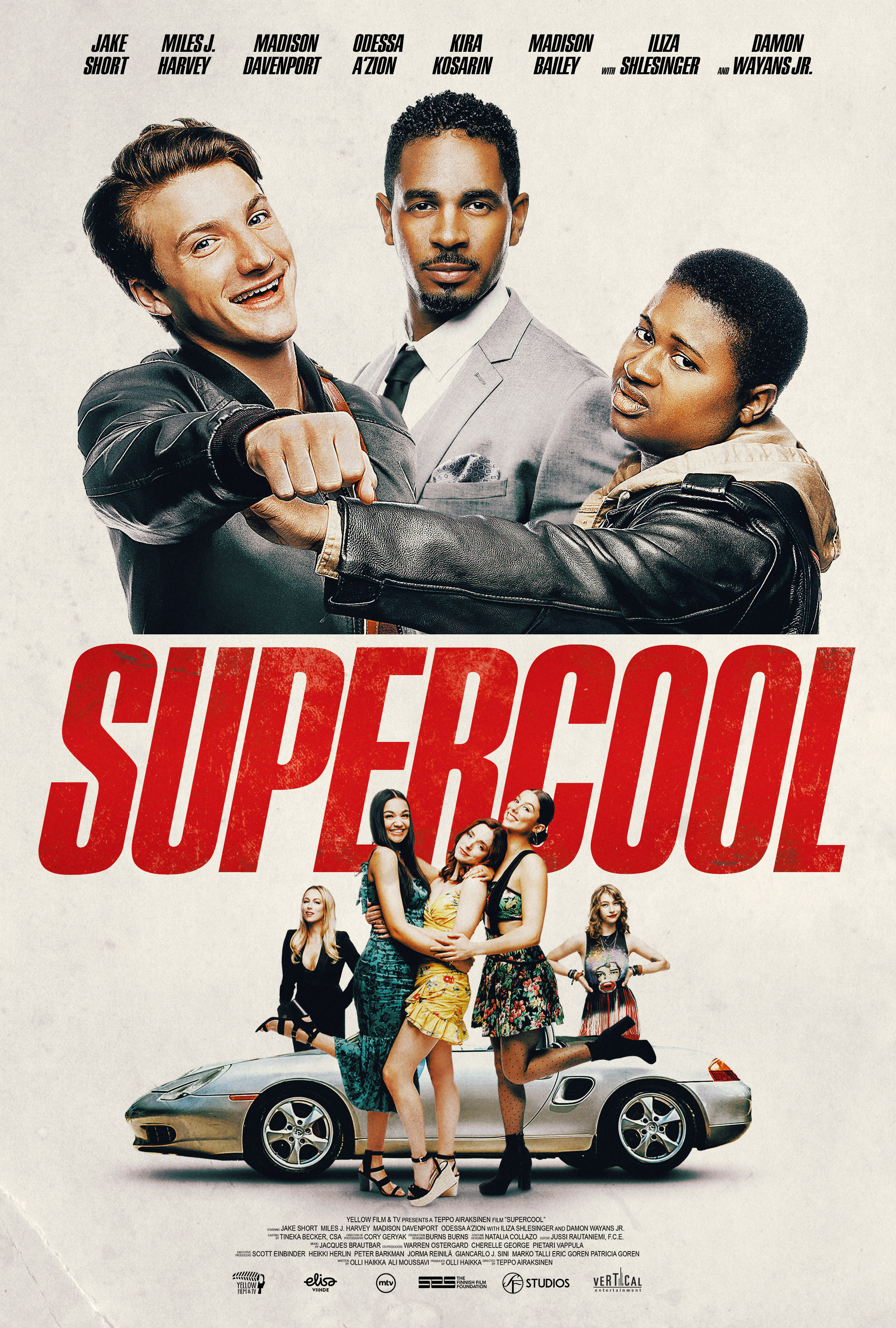 Damon Wayans Jr., Madison Davenport, Jake Short, Iliza Shlesinger, Kira Kosarin, Miles J. Harvey, and Odessa A'zion in Supercool (2021)