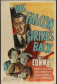 Tom Conway, Cliff Edwards, and Harriet Nelson in The Falcon Strikes Back (1943)