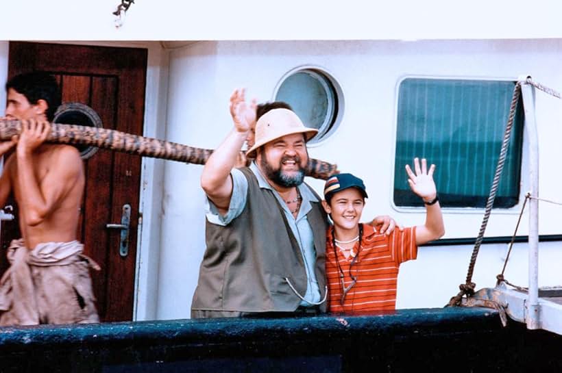 Dom DeLuise and David Mendenhall in Going Bananas (1987)