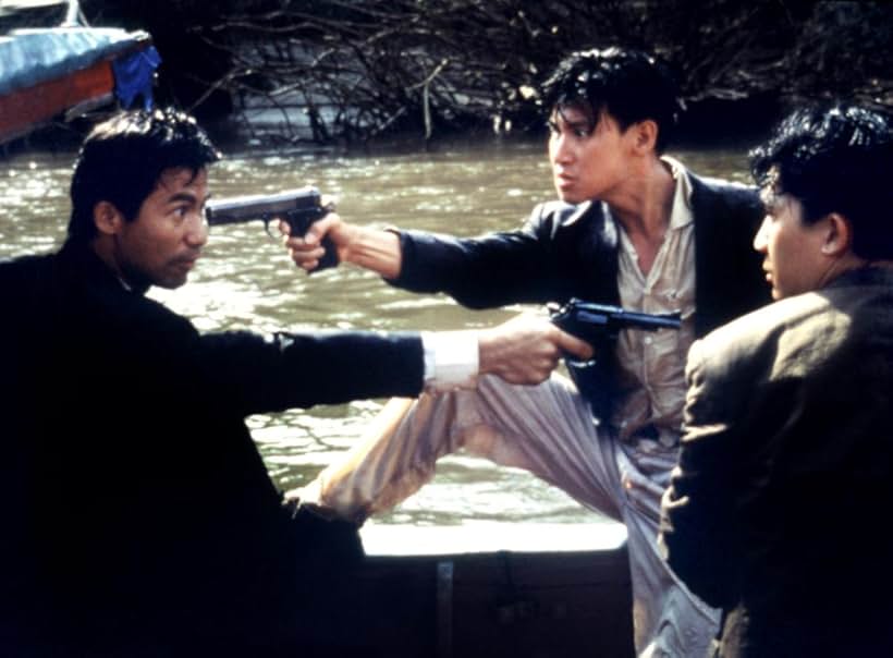 Jacky Cheung, Waise Lee, and Tony Leung Chiu-wai in Bullet in the Head (1990)