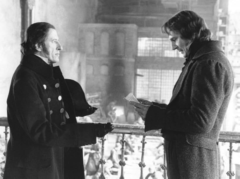 Liam Neeson and Geoffrey Rush in Les Misérables (1998)