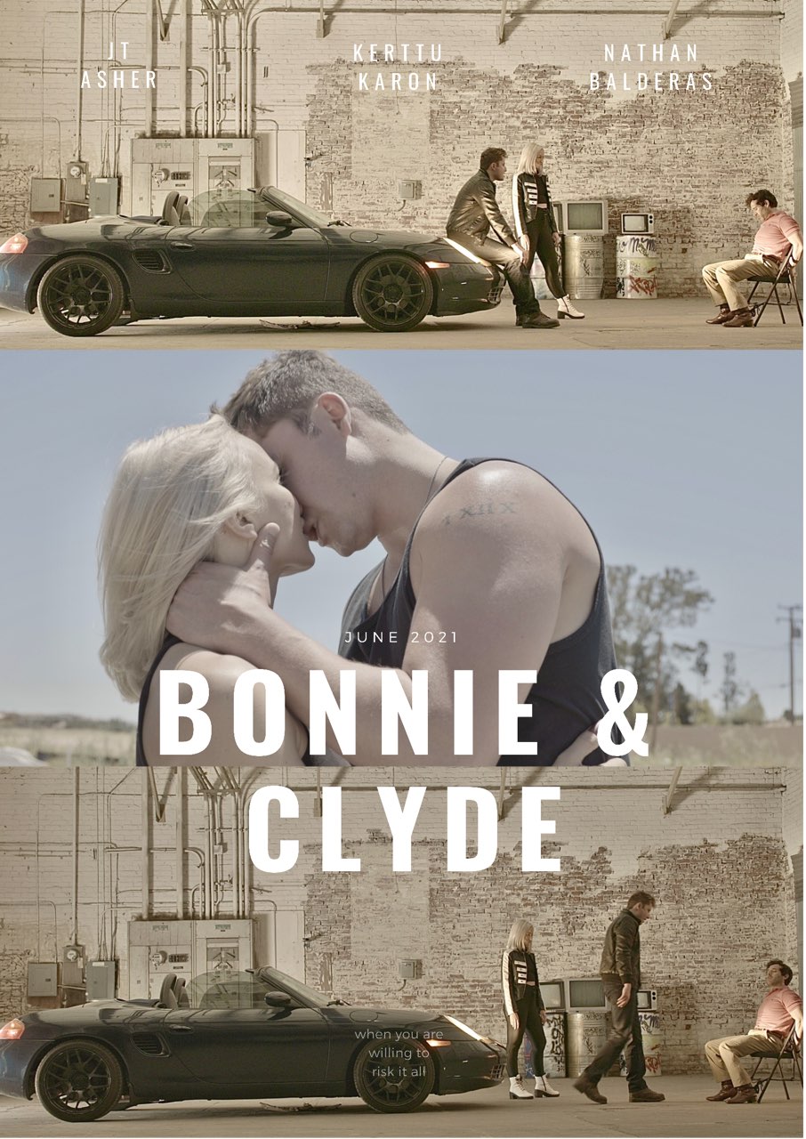 Nathan Balderas, Kerttu Karon, and Jake Erringer in Bonnie and Clyde (2021)