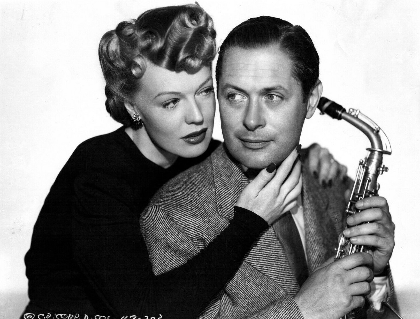 Rita Johnson and Robert Montgomery in Here Comes Mr. Jordan (1941)