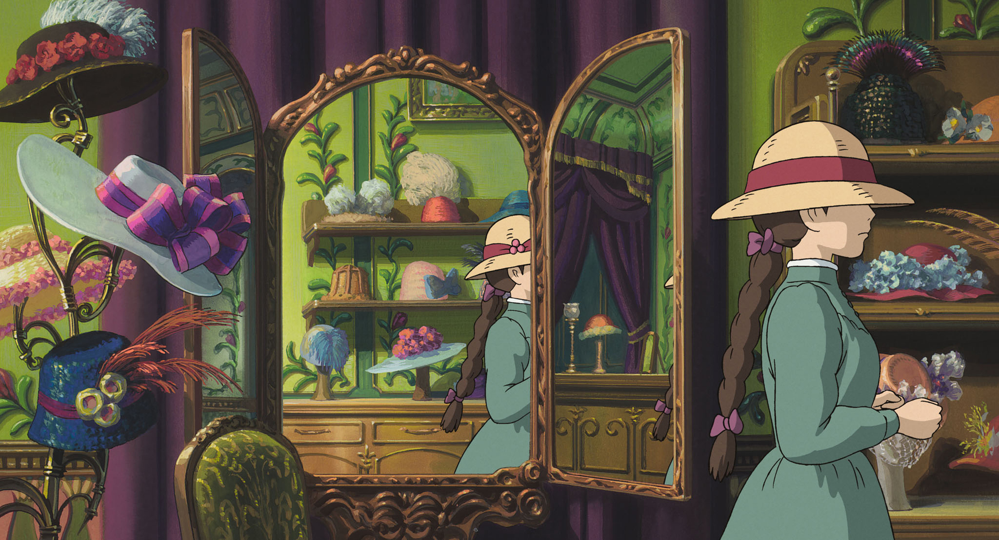 Chieko Baishô and Emily Mortimer in Howl's Moving Castle (2004)