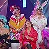 Edo Peltier, Gala Varo, Regina Voce, Cristian Peralta, Matraka Traka, and Lady Kero in Drag Race México (2023)