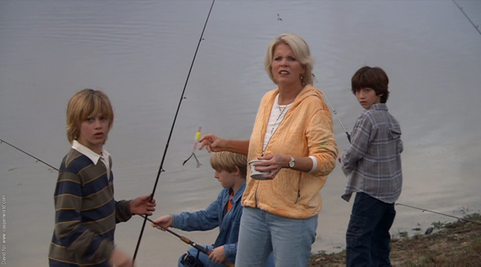 Photo still from "Paradise Texas". Dylan Patton, Ben Estus, Meredith Baxter, Emiio Mazur