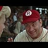 Tom Hanks and Bitty Schram in A League of Their Own (1992)