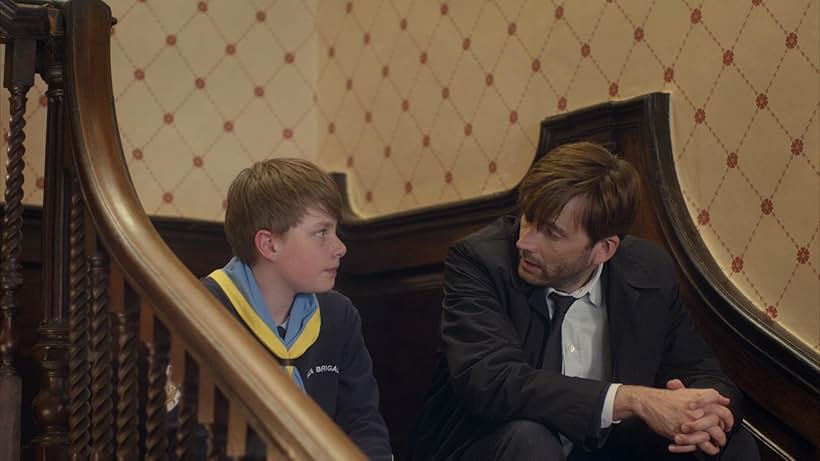 David Tennant and Adam Wilson in Broadchurch (2013)