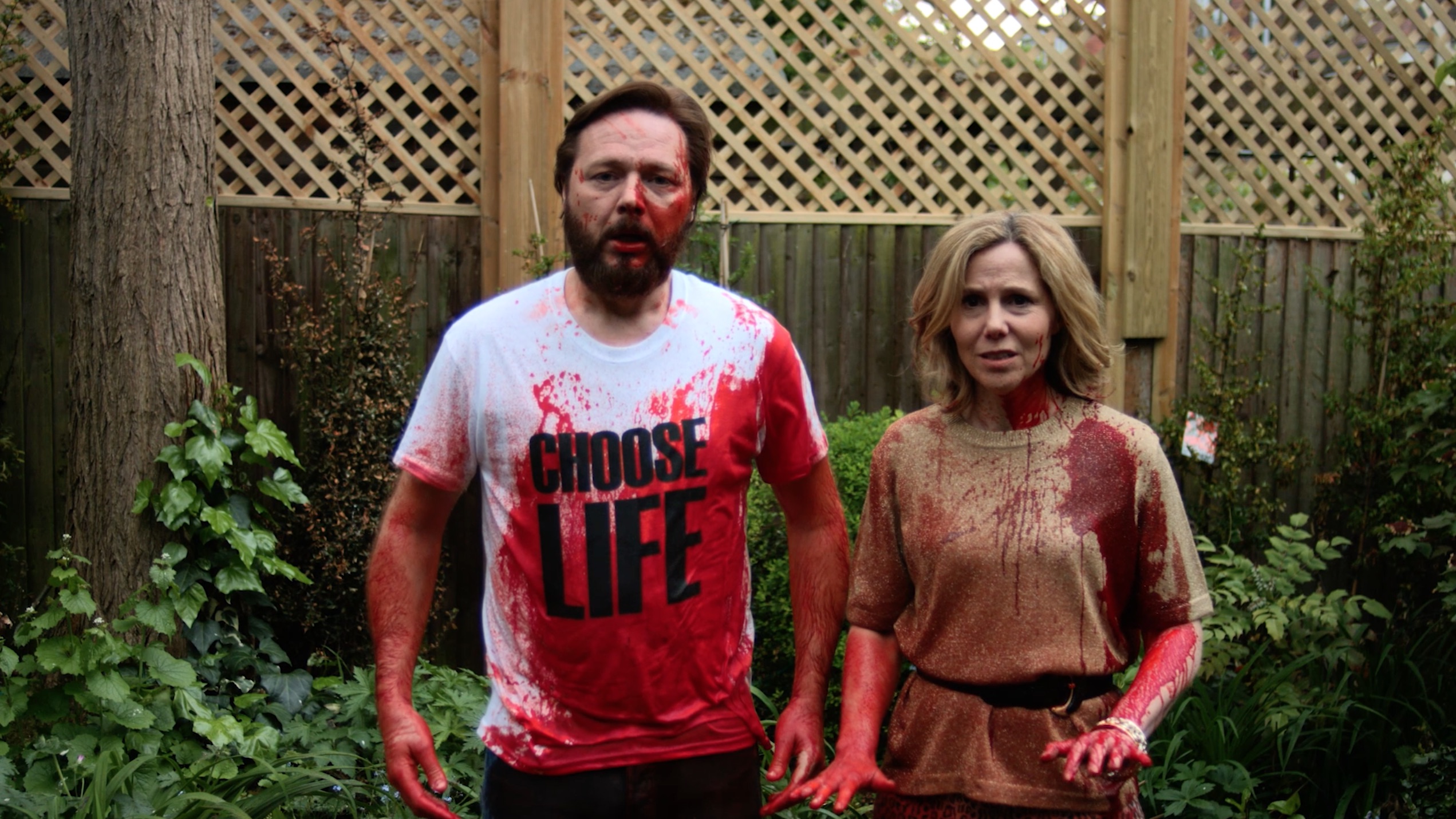 Shaun Dooley and Sally Phillips in Blood Shed (2017)