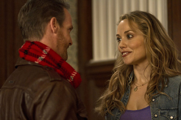 Elizabeth Berkley and Jason Gray-Stanford in Lucky Christmas (2011)