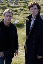 Martin Freeman and Benedict Cumberbatch in Sherlock (2010)