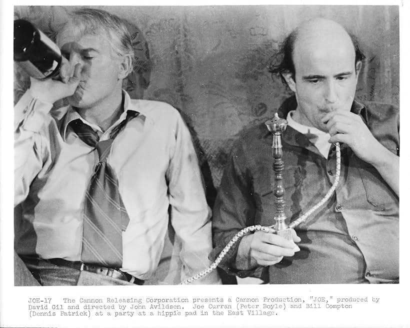 Peter Boyle and Dennis Patrick in Joe (1970)