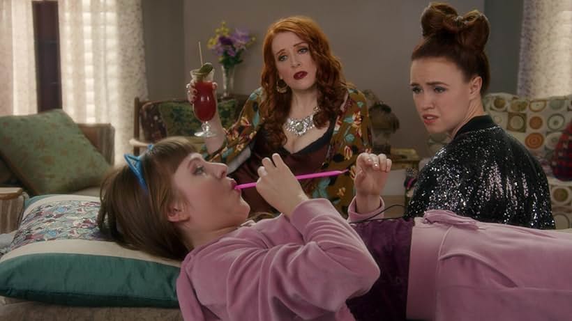 Johannah Newmarch, Chanelle Harquail-Ivsak, and Lillian Doucet-Roche in A Cinderella Story: Christmas Wish (2019)