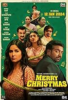 Sanjay Kapoor, Pratima Kazmi, Vinay Pathak, Katrina Kaif, Pari Sharma, Ashwini Kalsekar, Radhika Apte, and Vijay Sethupathi in Merry Christmas (2024)