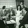 Kamal El-Shinnawi, Abu Bakr Ezzat, Nahed Sharif, Hala El Shawarby, and Abdelhamid Badawy in Zoja la yom wahad (1963)