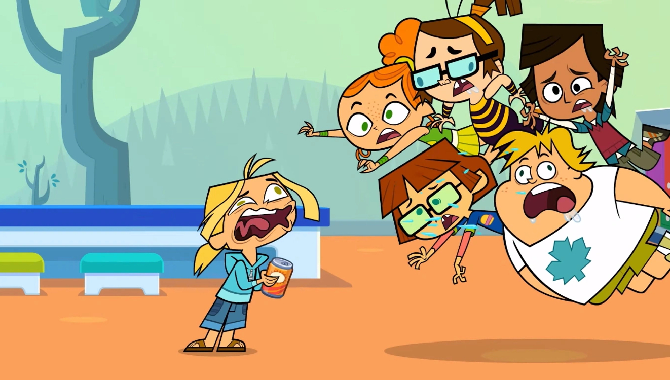 Kristin Fairlie, Darren Frost, Sarah Gadon, Scott McCord, Katie Crown, and Cory Doran in Total DramaRama (2018)