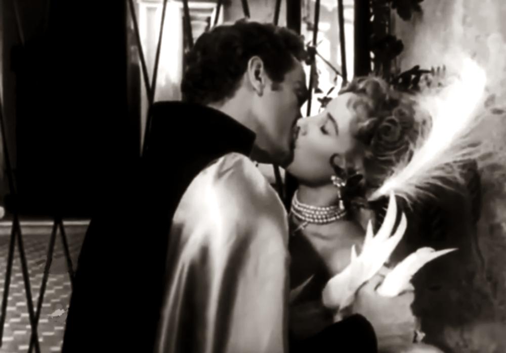 Alfredo Alcón and Mirtha Legrand in El amor nunca muere (1955)