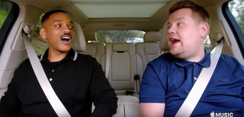 Will Smith and James Corden in Carpool Karaoke (2017)