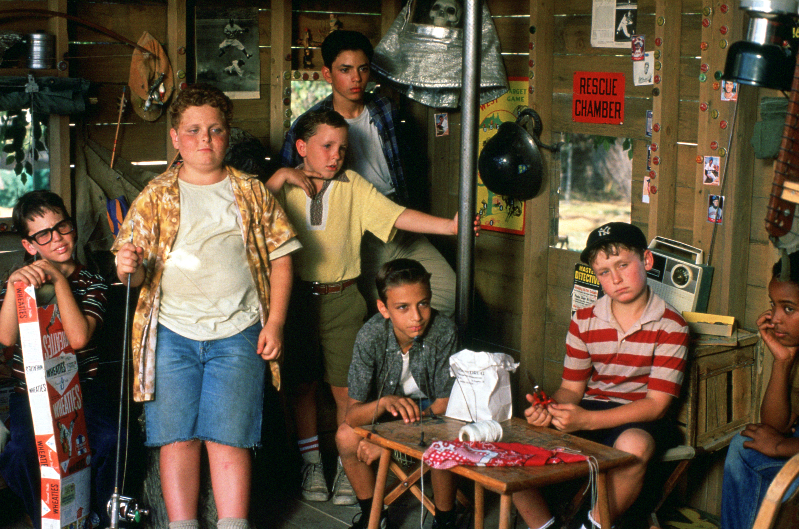 Brandon Quintin Adams, Victor DiMattia, Chauncey Leopardi, Shane Obedzinski, Patrick Renna, Mike Vitar, and Marty York in The Sandlot (1993)