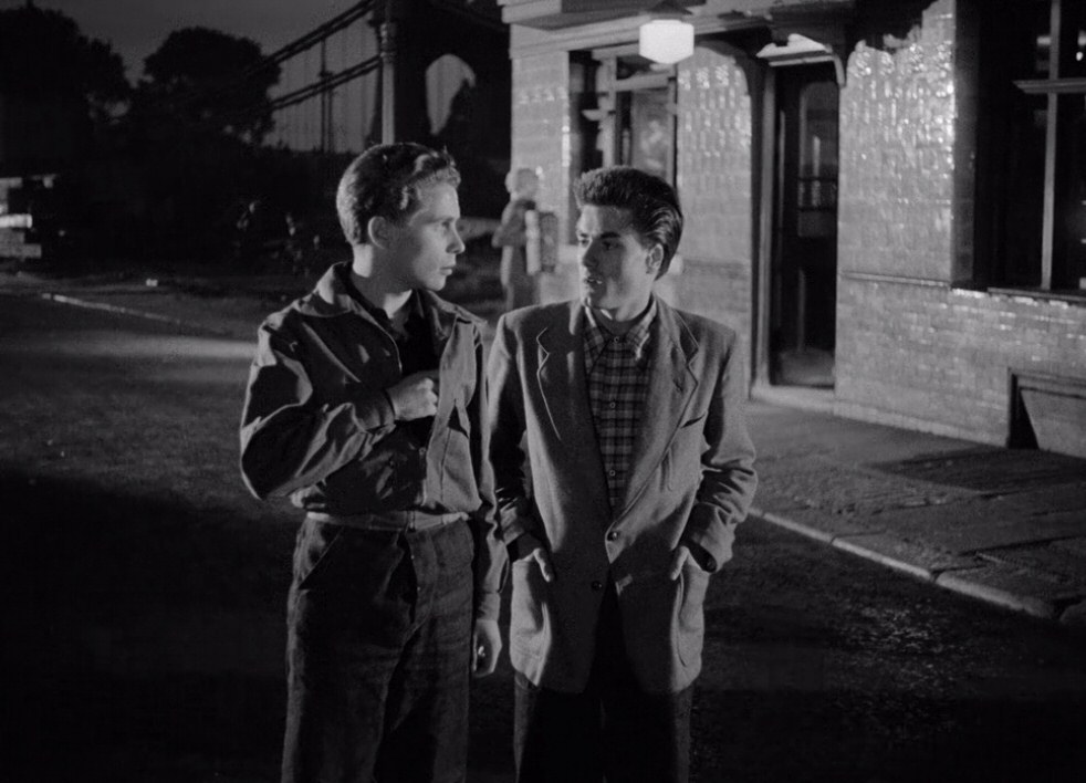 James Kenney and Ian Whittaker in The Slasher (1953)