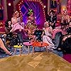 Corinne Draï, Athena Sorgelikis, Amanda Tears, Brittany Von Bottoks, Edna Sorgelsen, Mademoiselle Boop, Mocca Bone, Peach, Susan, and Valenciaga in Drag Race Belgique (2023)