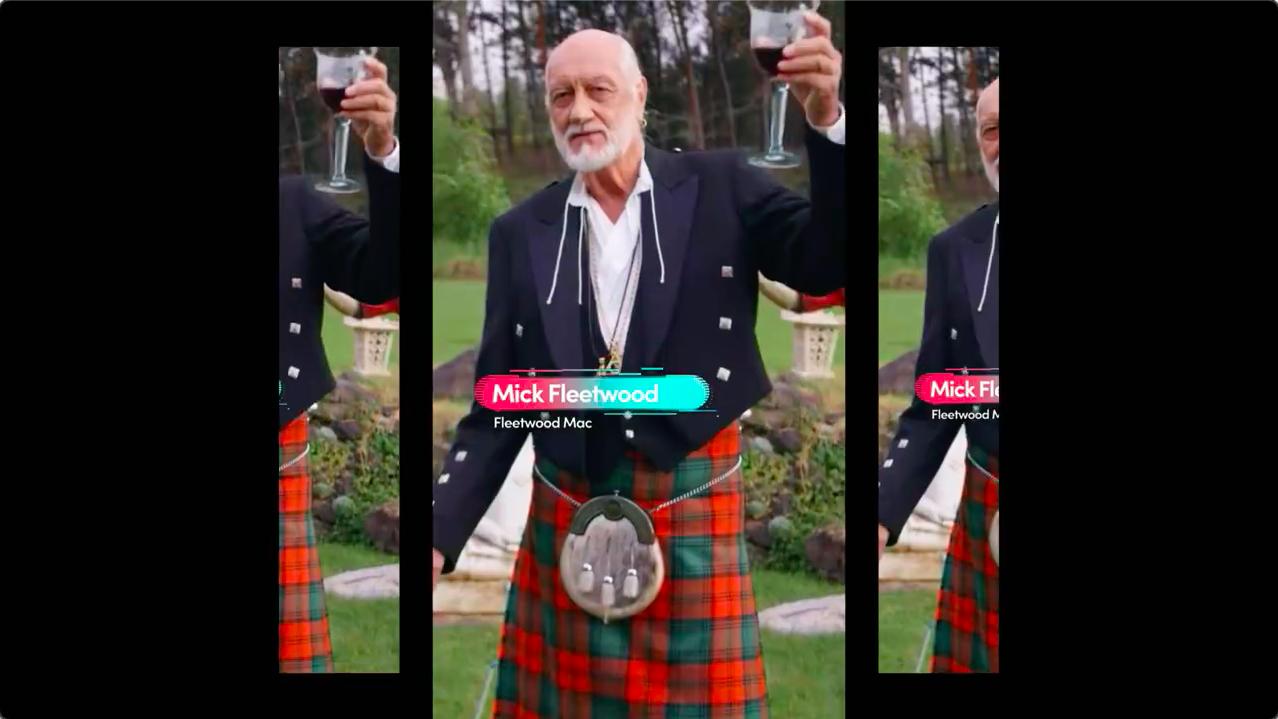 Mick Fleetwood in TikTok LIVE New Year's Eve (2020)