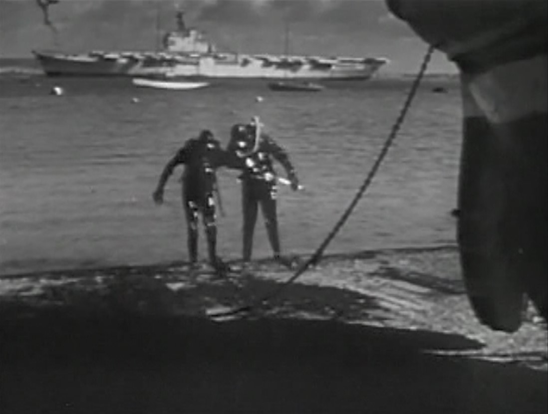 Robert McQueeney and Don Megowan in Counterspy (1958)