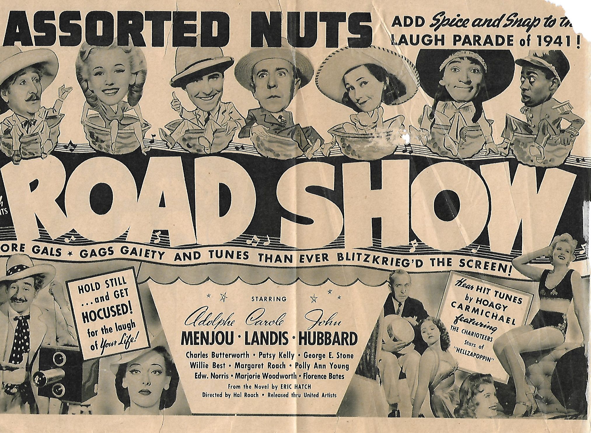 Willie Best, Charles Butterworth, John Hubbard, Patsy Kelly, Carole Landis, Adolphe Menjou, Margaret Roach, George E. Stone, and Polly Ann Young in Road Show (1941)