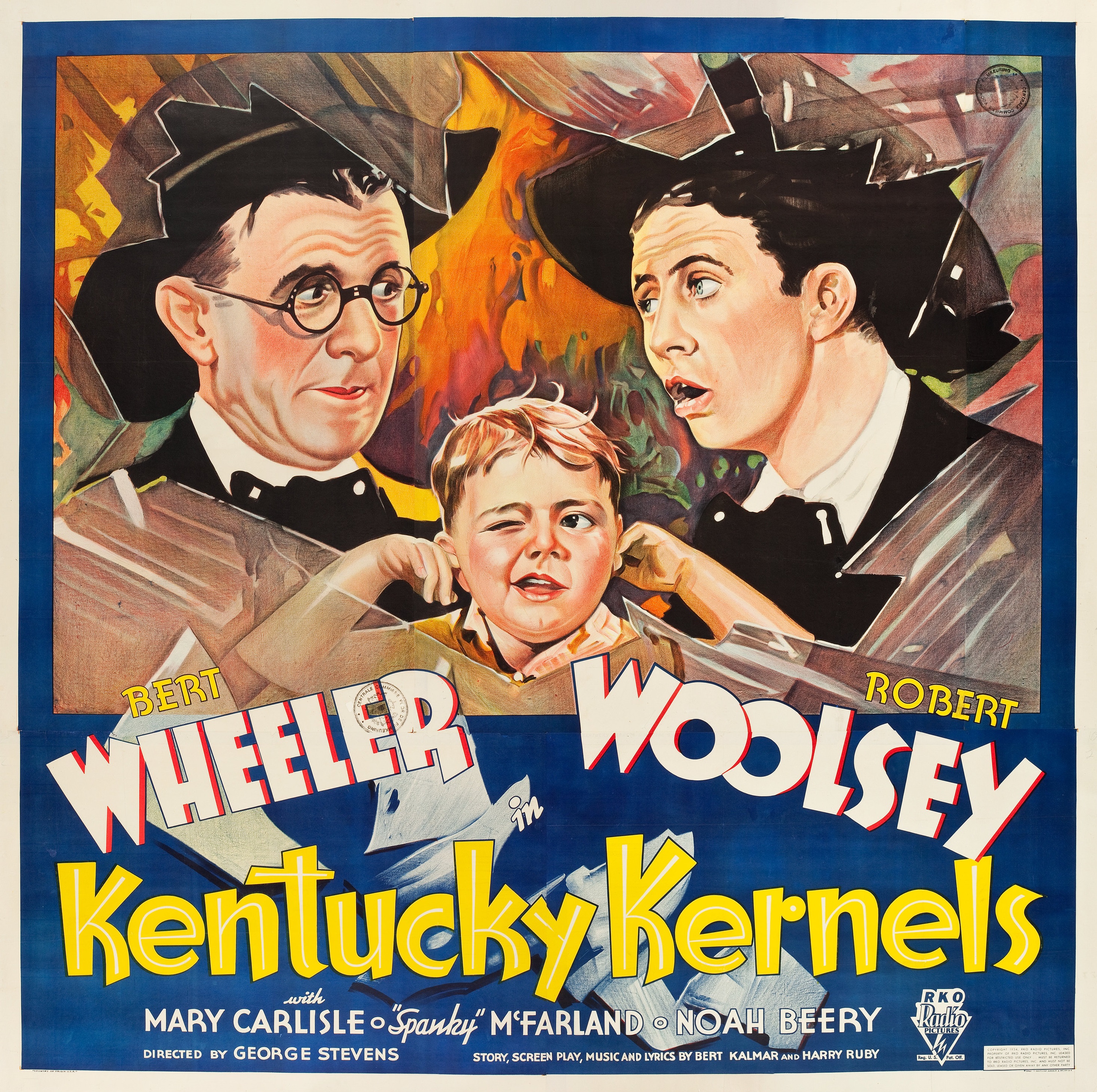 George 'Spanky' McFarland, Bert Wheeler, and Robert Woolsey in Kentucky Kernels (1934)