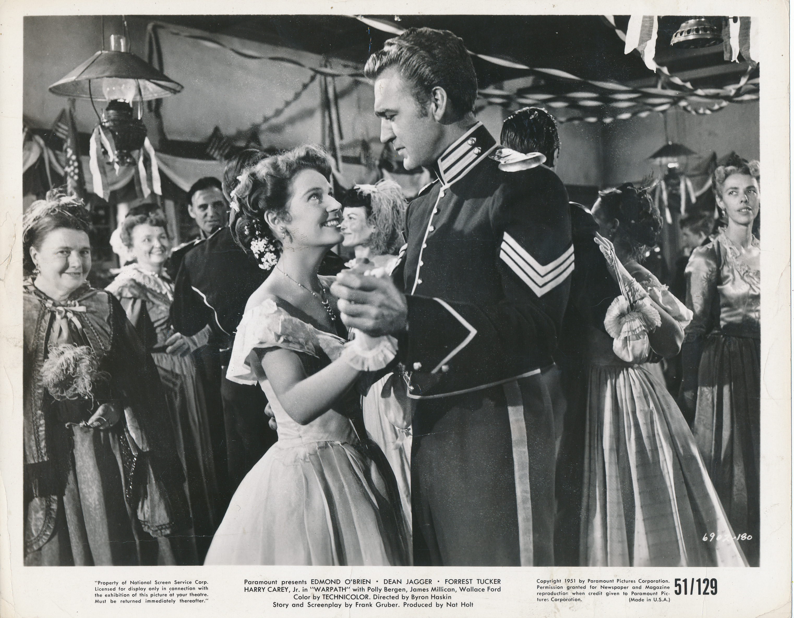 Polly Bergen and Forrest Tucker in Warpath (1951)