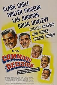 Clark Gable, Brian Donlevy, Van Johnson, John Hodiak, and Walter Pidgeon in Command Decision (1948)