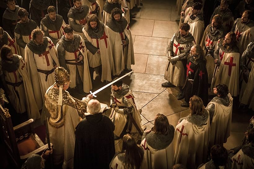 Jim Carter, Nasser Memarzia, Simon Merrells, and Tom Cullen in Knightfall (2017)