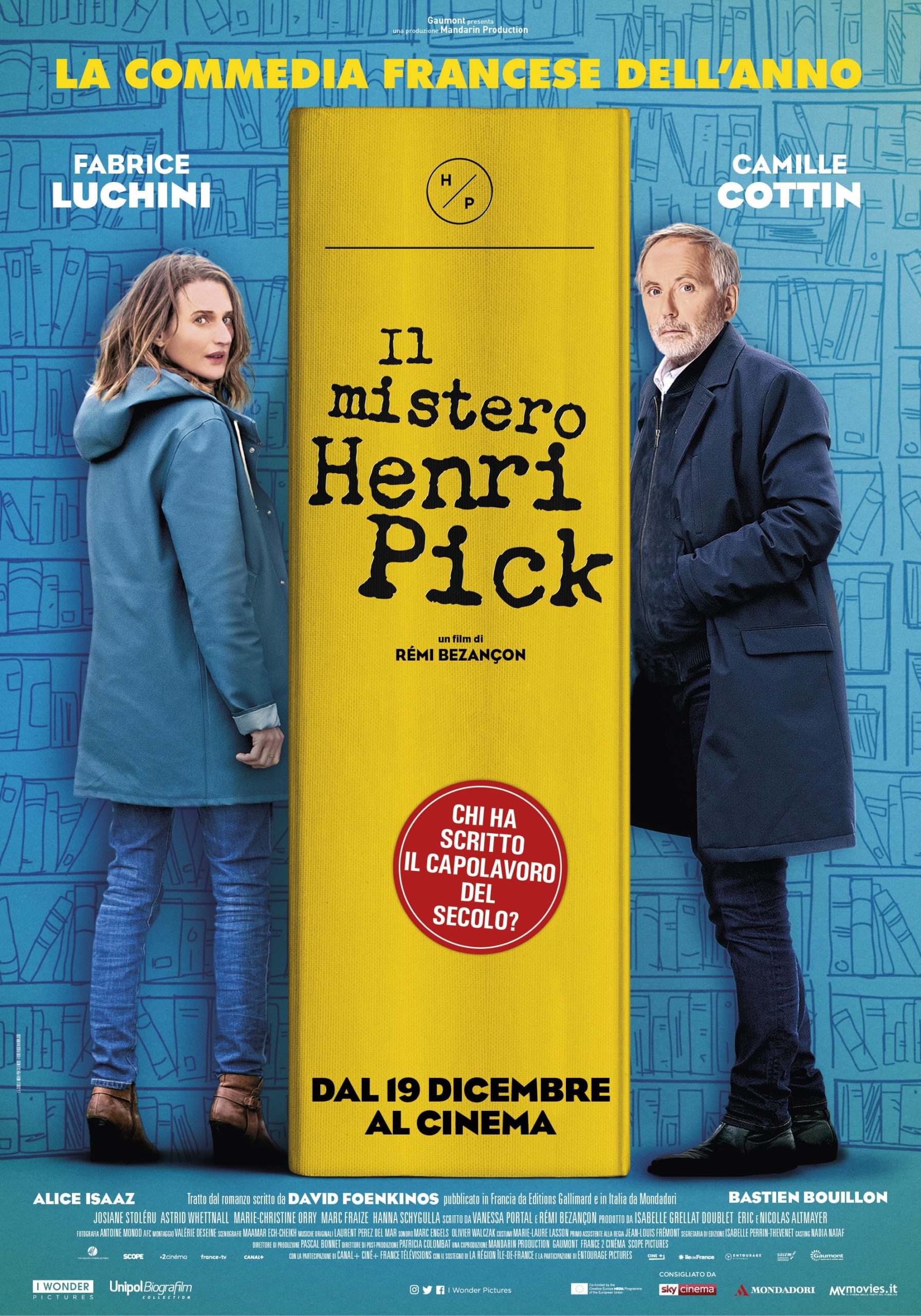 Fabrice Luchini and Camille Cottin in The Mystery of Henri Pick (2019)